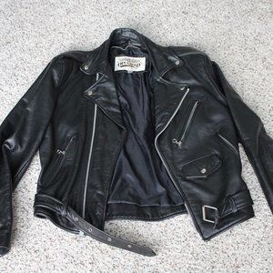 VINTAGE Leather Motorcycle Jacket
